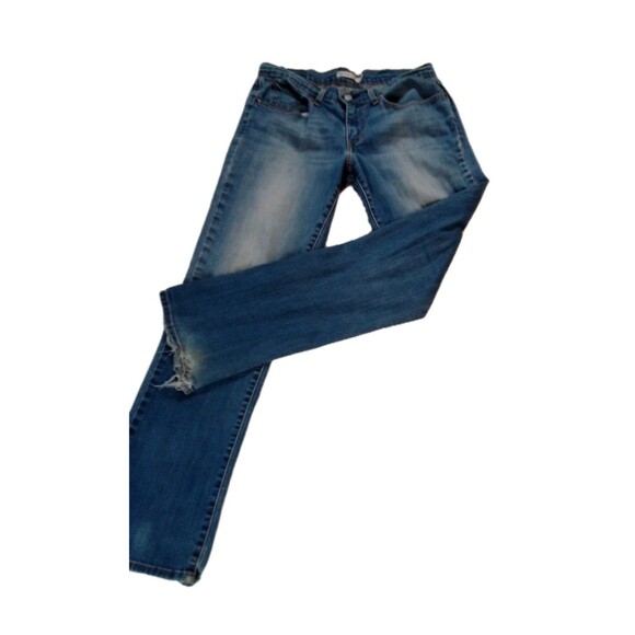Women's Levi Jean relaxed Straight Denim Jeans Size 27 See Stains/Tears - Picture 1 of 16